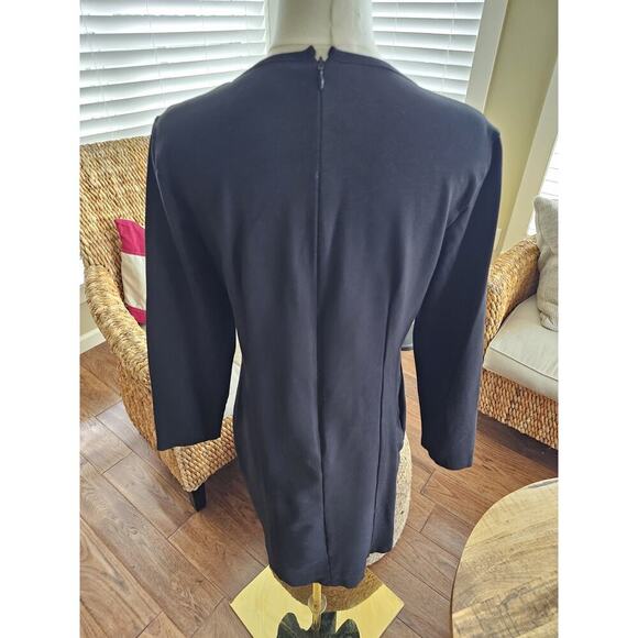 J. Crew Women’s Black Ponte Dress Size 12 Career Stretch Party - Picture 5 of 10